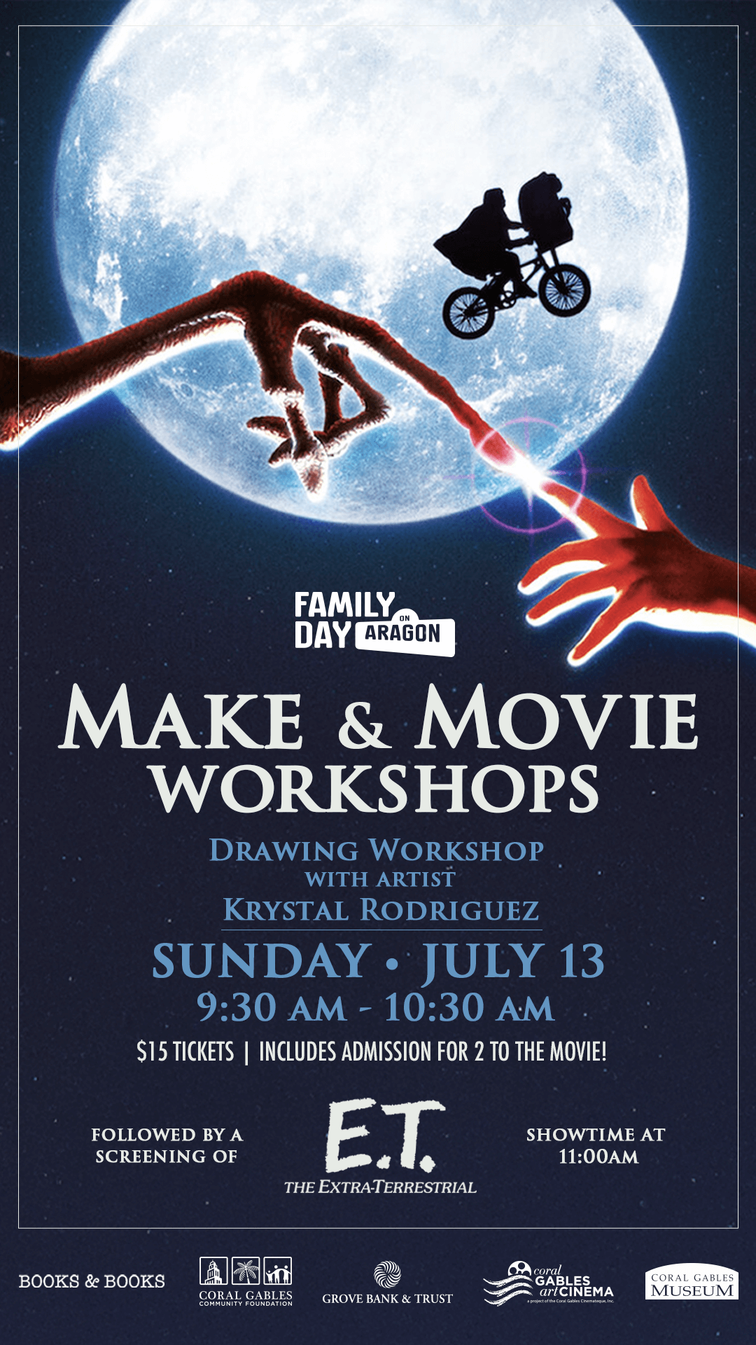 Family Day Summer Art Workshops – E.T. Drawing Workshop