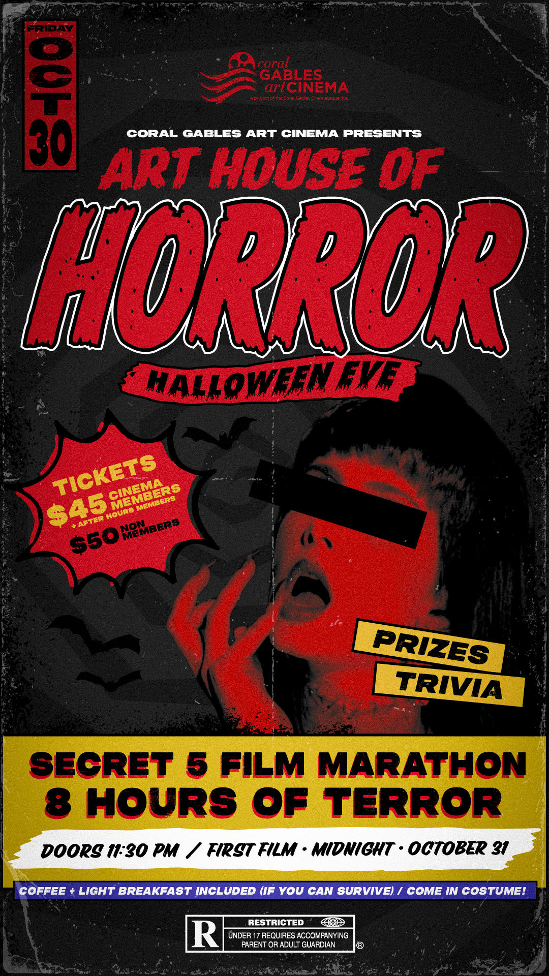 Art House of Horror Halloween Movie Marathon